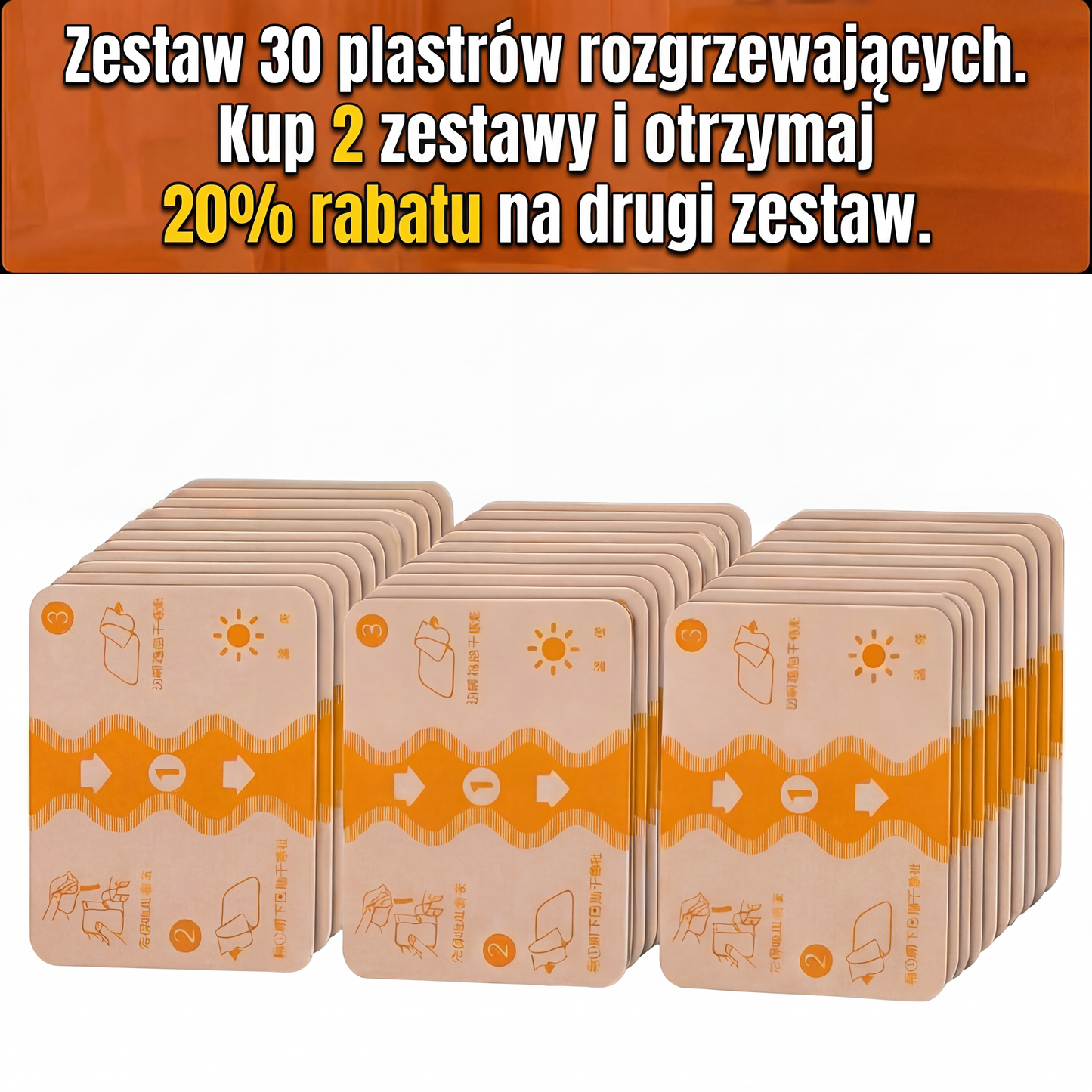 Japońskie plastry naturalne - 30 szt.